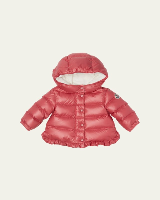 Girl's Tazui Ruffled Down Jacket, Size 6M-3